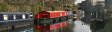 canal moorings at Skipton Boat Club